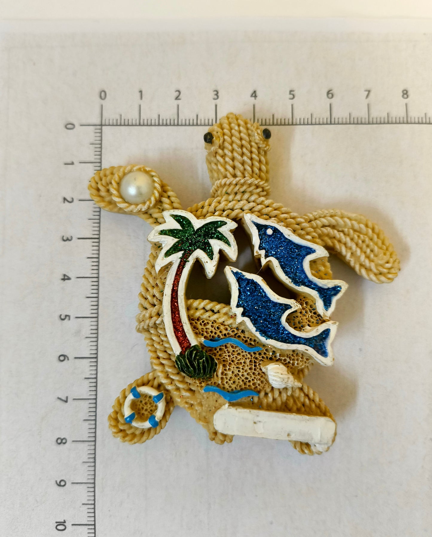 Handmade Sea Turtle Fridge Magnet – Coastal Ocean Décor for Beach Lovers & Nautical Home Styling