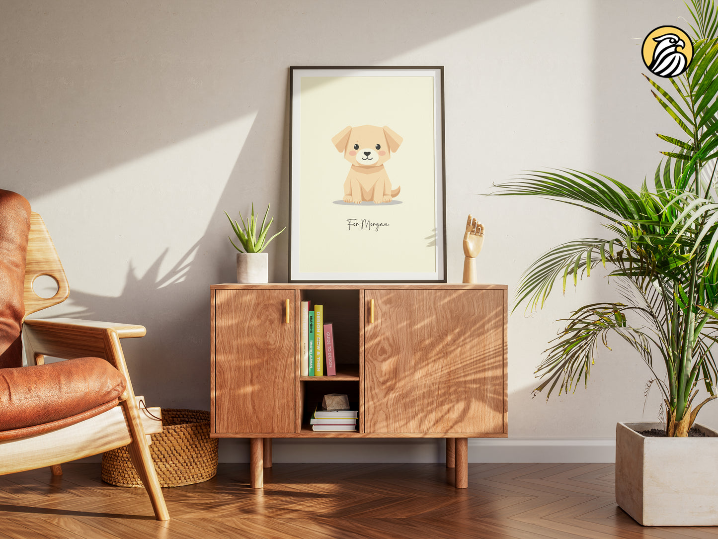Personalized Puppy Wall Art | Custom Pet Name Digital Poster | Dog Nursery Printable | Kids Room Decor | Made to Order
