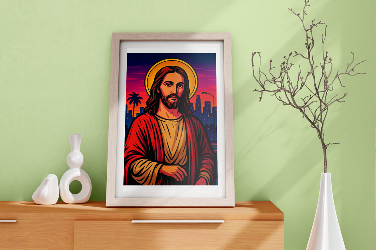 Sacred Portrait Wall Art Printable | Spiritual Icon Digital Download | Religious Home Decor Poster | Inspirational Art Print