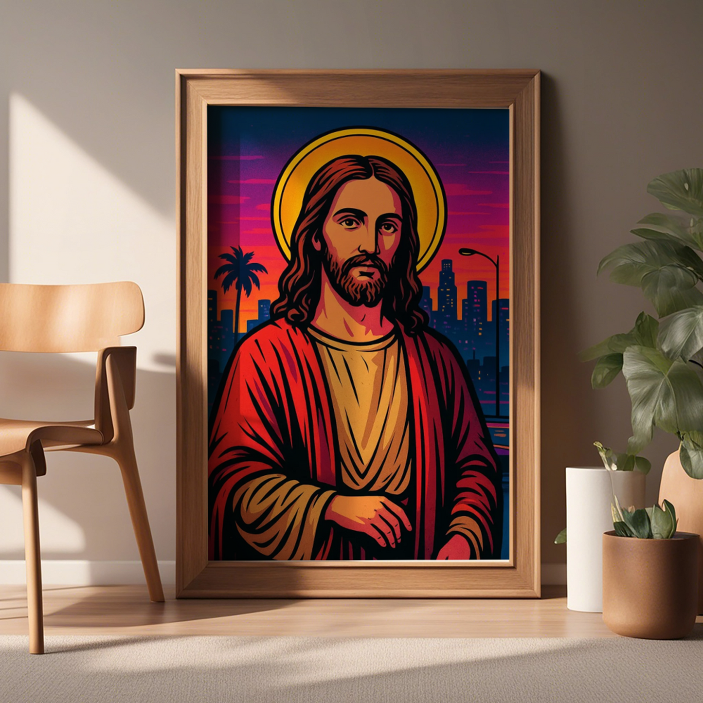 Sacred Portrait Wall Art Printable | Spiritual Icon Digital Download | Religious Home Decor Poster | Inspirational Art Print