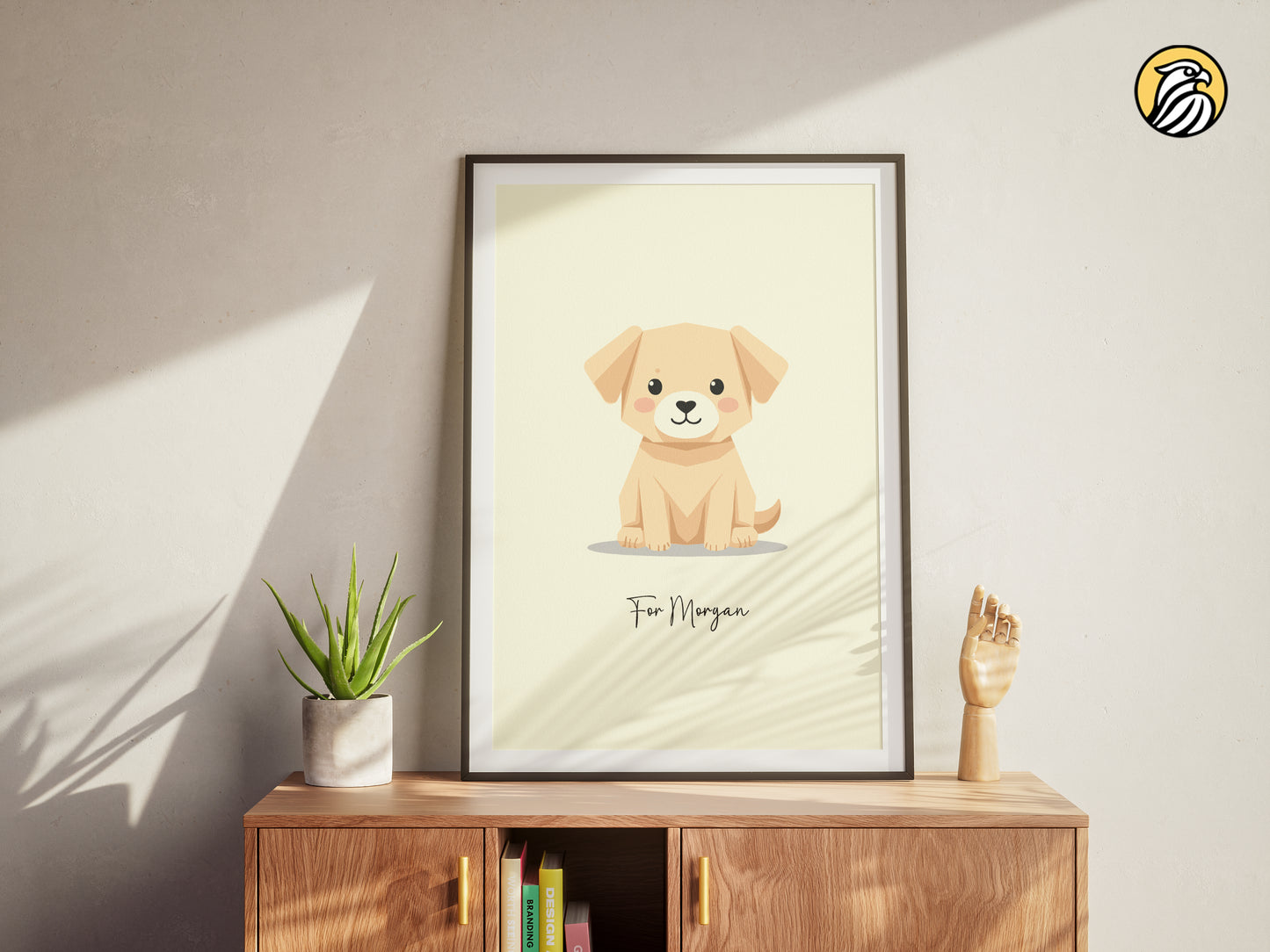 Personalized Puppy Wall Art | Custom Pet Name Digital Poster | Dog Nursery Printable | Kids Room Decor | Made to Order