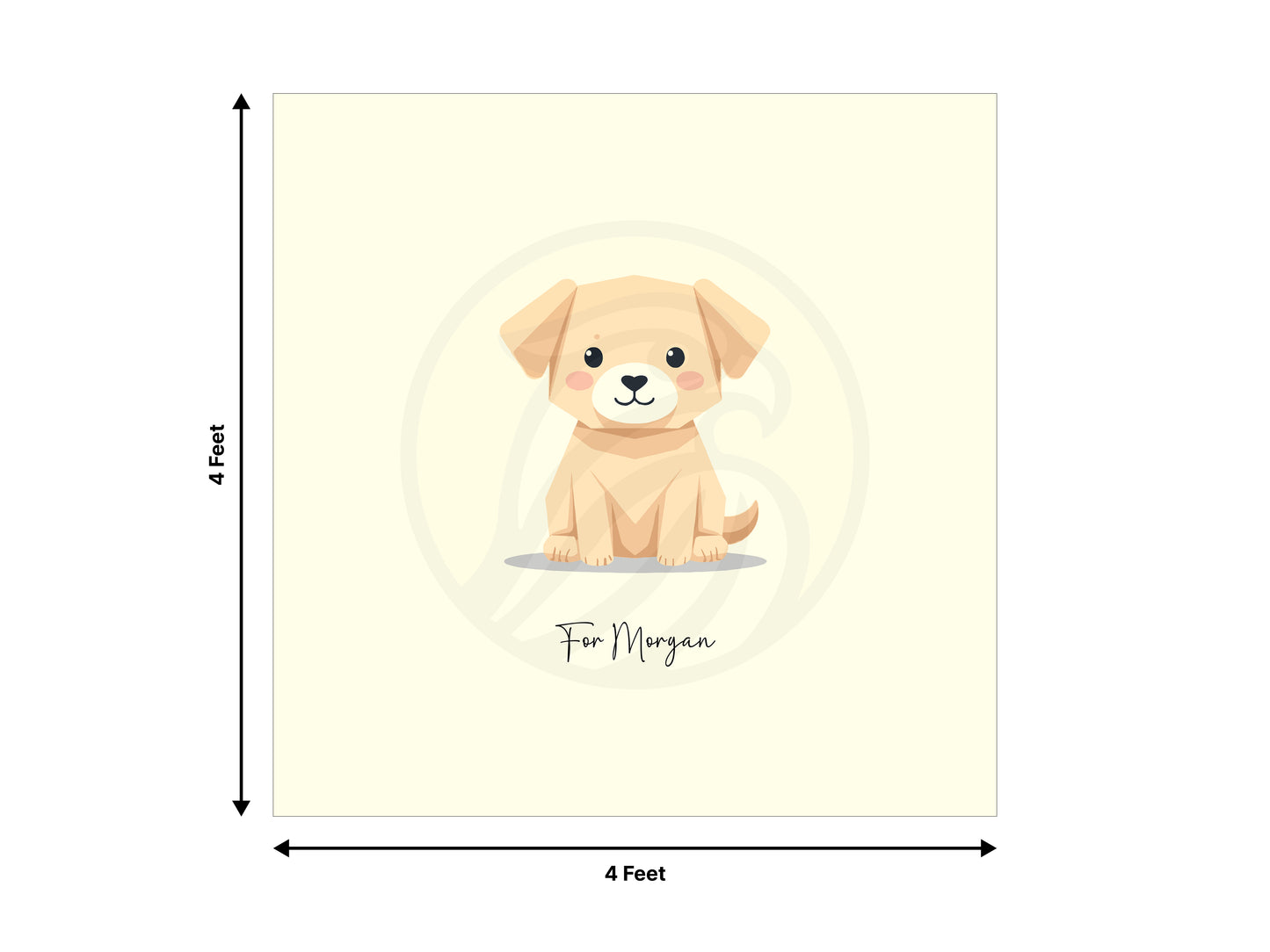 Personalized Puppy Wall Art | Custom Pet Name Digital Poster | Dog Nursery Printable | Kids Room Decor | Made to Order