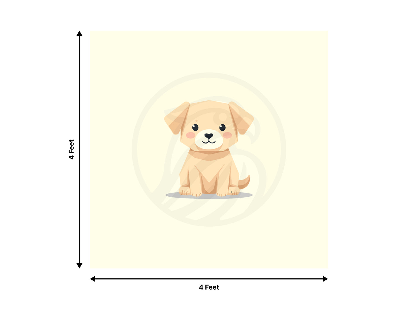 Minimal Puppy Printable Wall Art | Origami Dog Art | Digital Nursery Decor | Instant Download | Kids Room Animal Poster