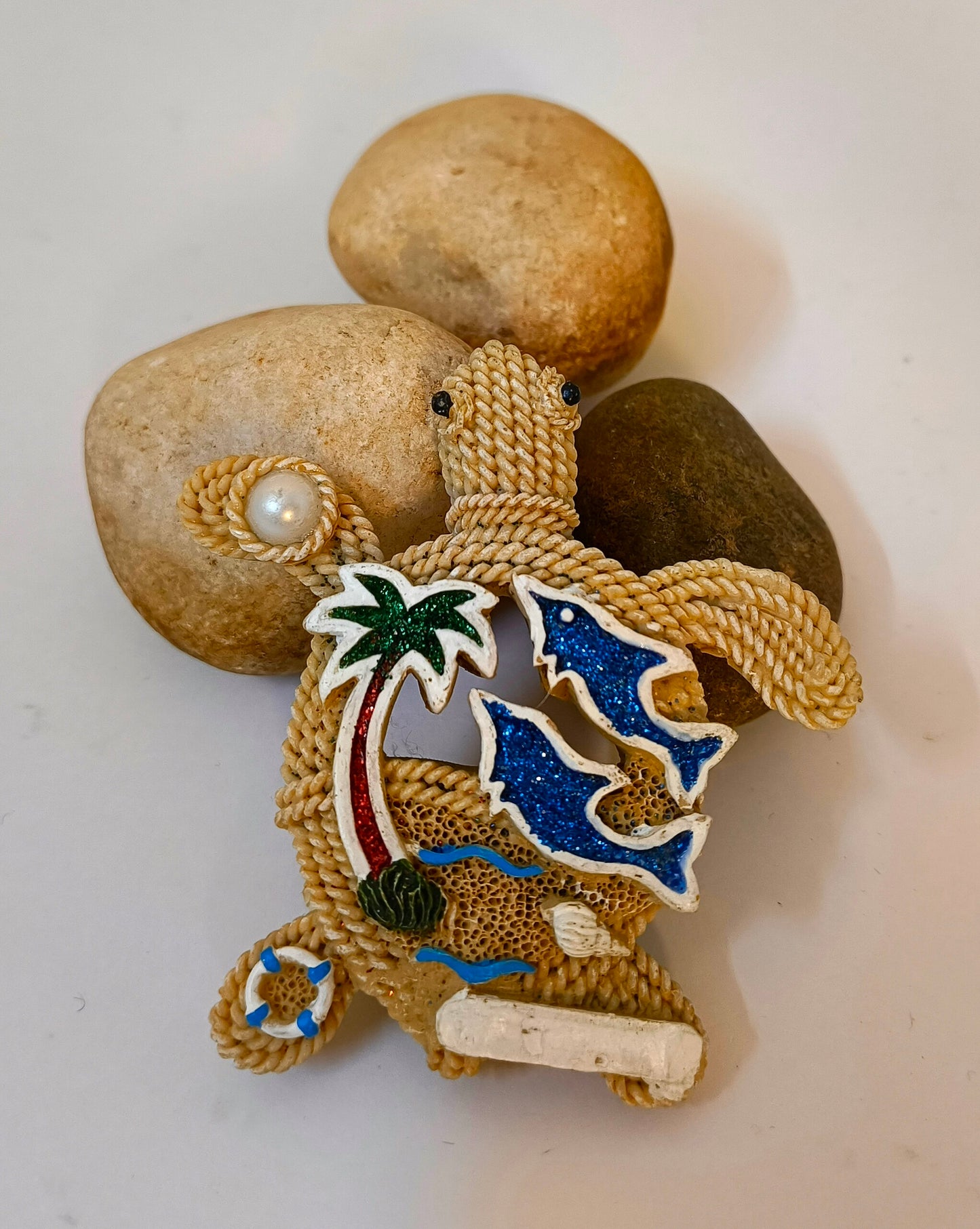 Handmade Sea Turtle Fridge Magnet – Coastal Ocean Décor for Beach Lovers & Nautical Home Styling