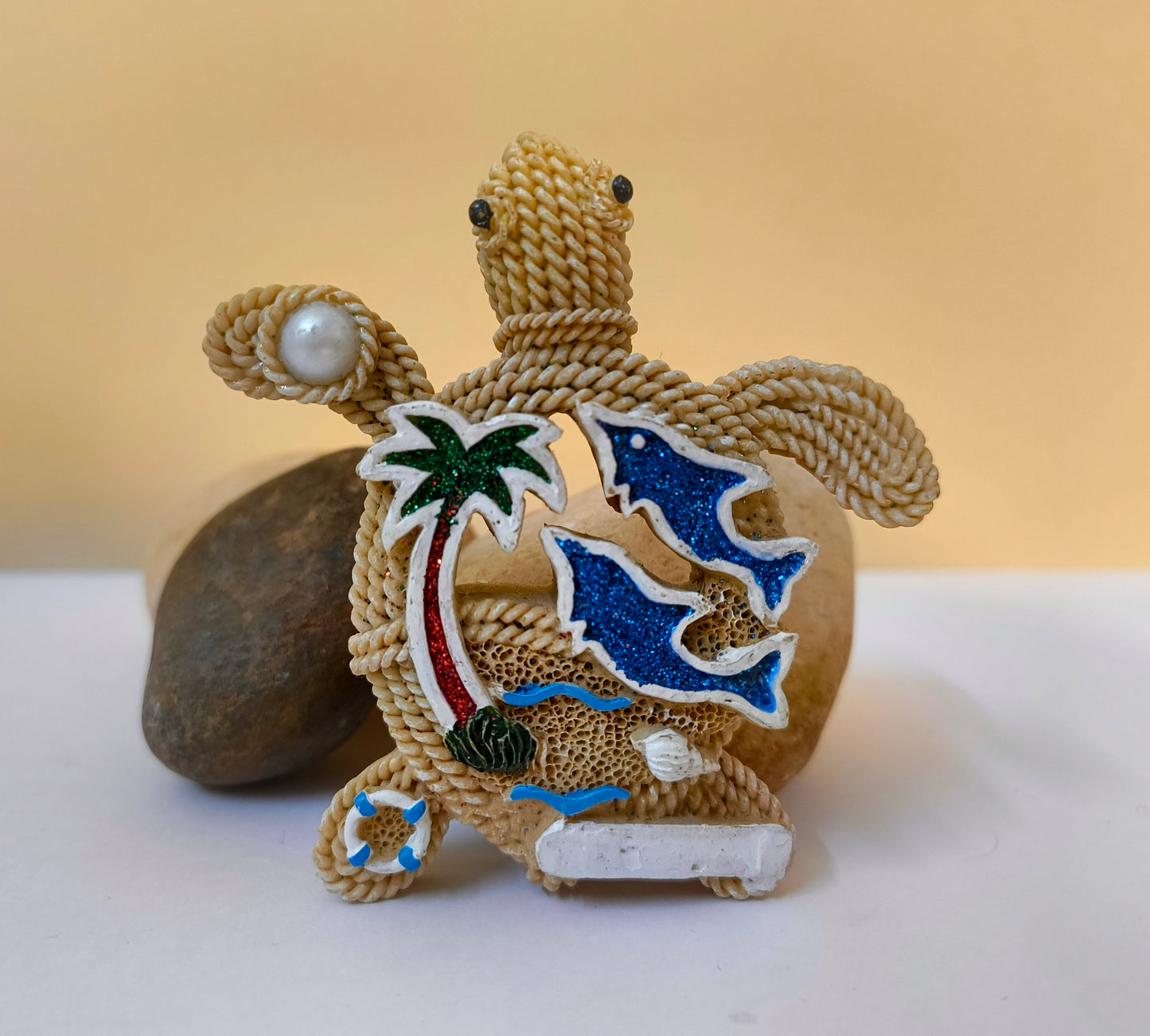 Handmade Sea Turtle Fridge Magnet – Coastal Ocean Décor for Beach Lovers & Nautical Home Styling