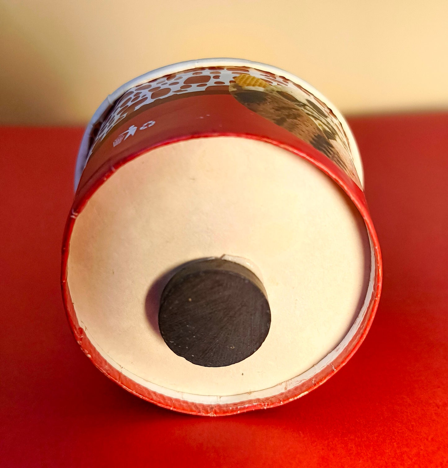 Vanilla Cupcake Fridge Magnet – Handmade Cupcake Décor with Drizzle & Sprinkles