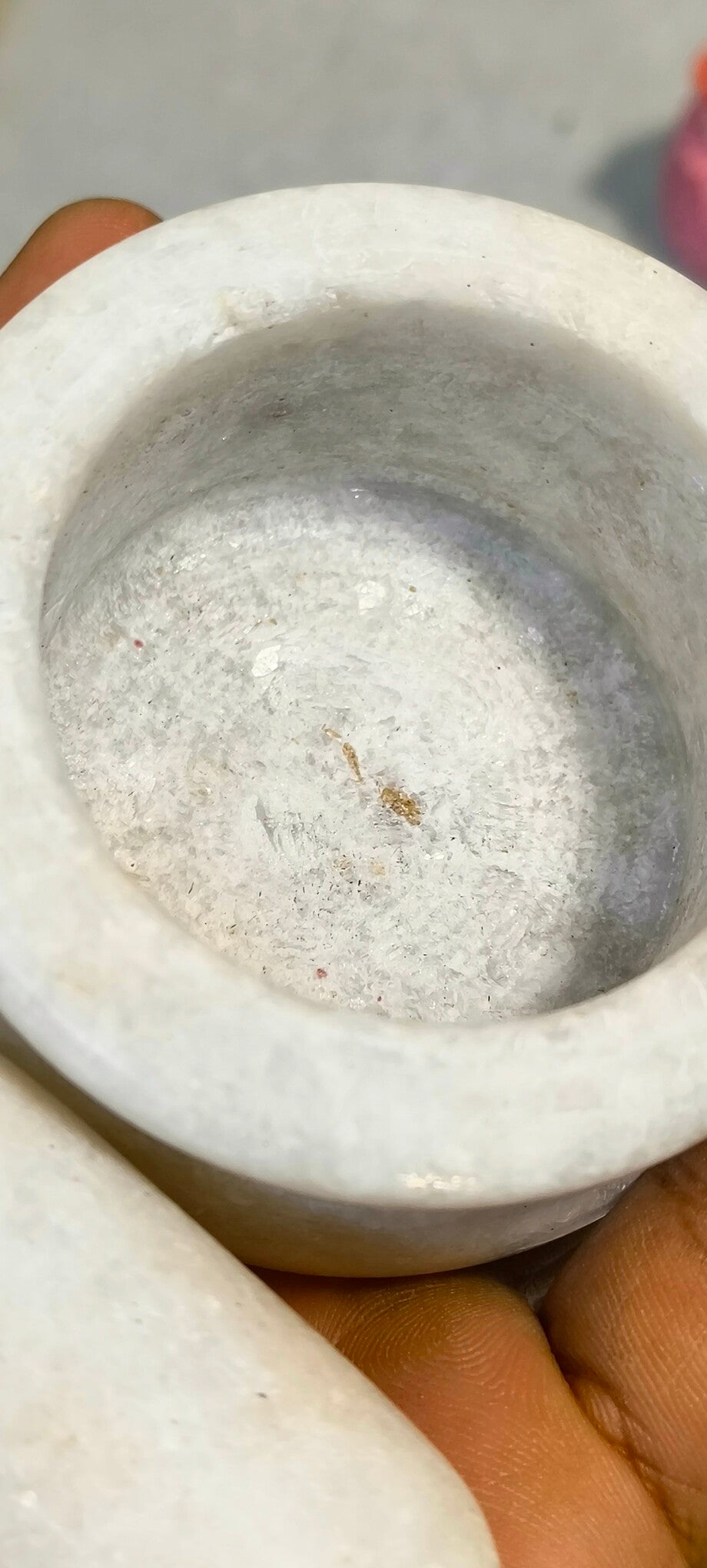 Handcrafted White Marble Mortar & Pestle – Traditional Spice & Herb Grinder for Kitchen, Ayurveda & Cooking Lovers